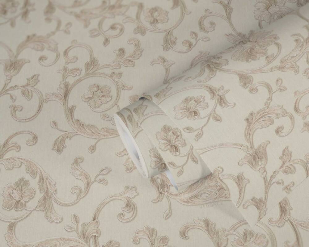 VERSACE HOME WALLPAPER «BEIGE, CREAM, METALLIC» 343263