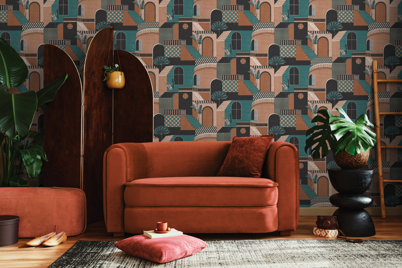 Medina Orange/Teal