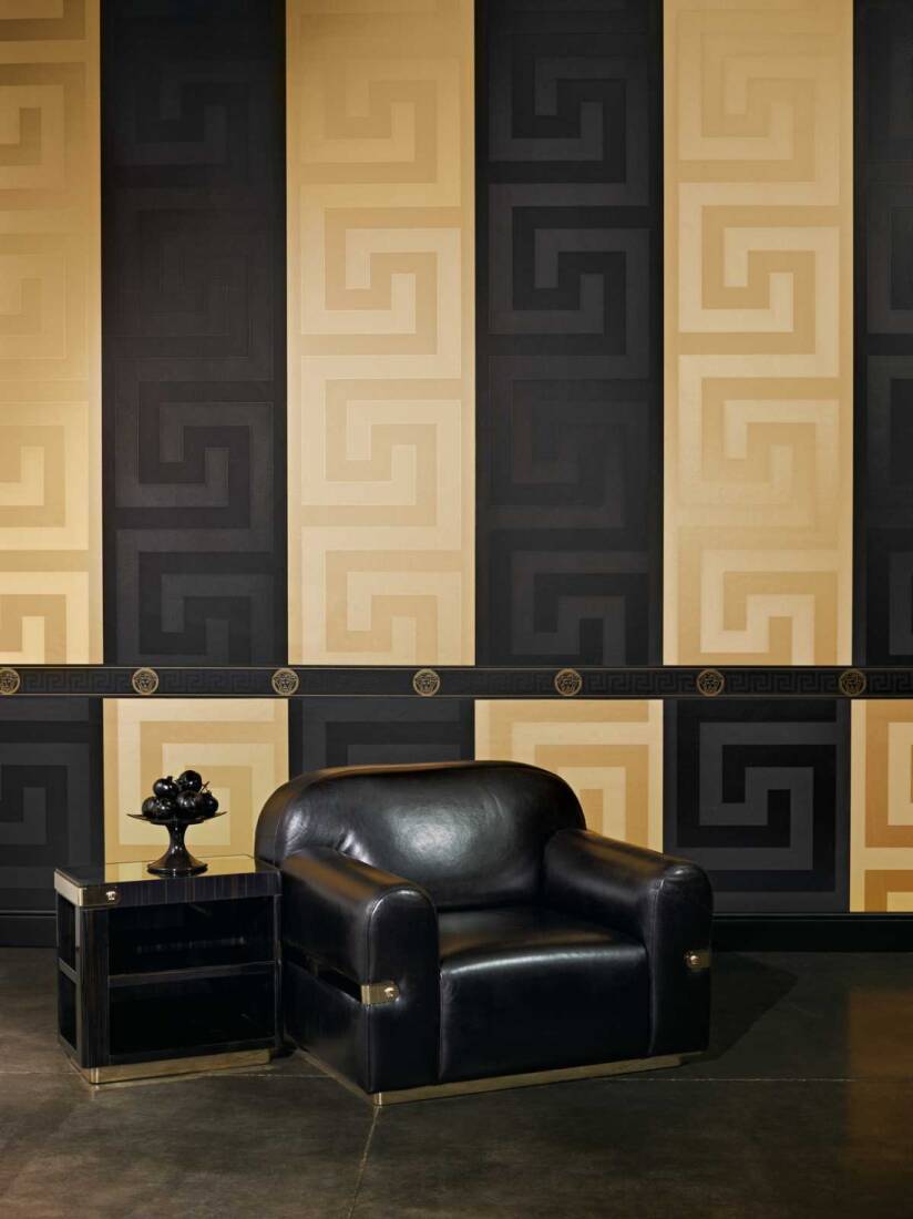 VERSACE HOME BORDER «BAROQUE, BLACK, GOLD, METALLIC» 935224