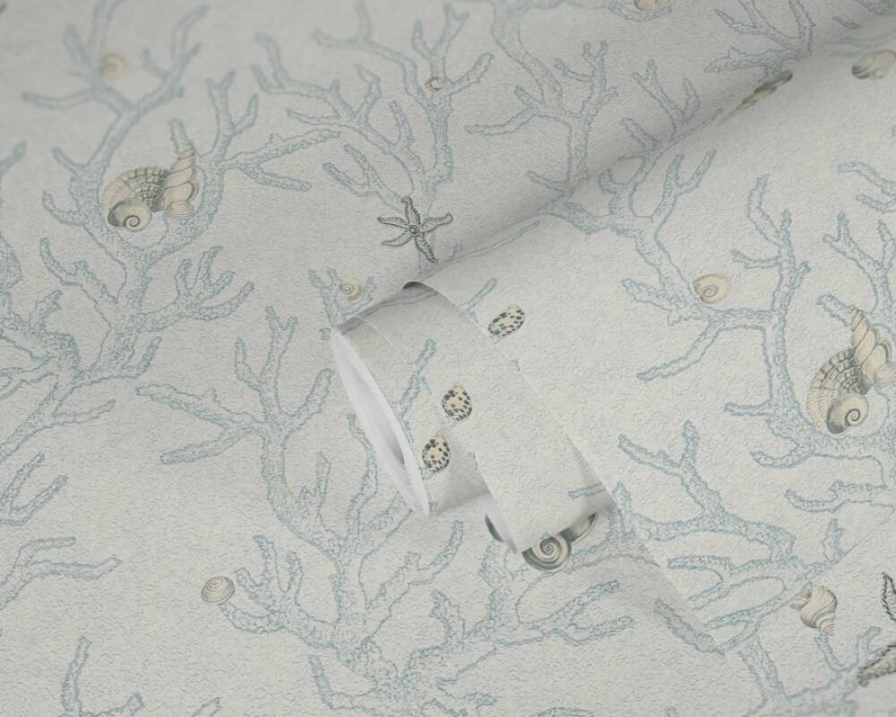 VERSACE HOME WALLPAPER «BLUE, METALLIC» 344963