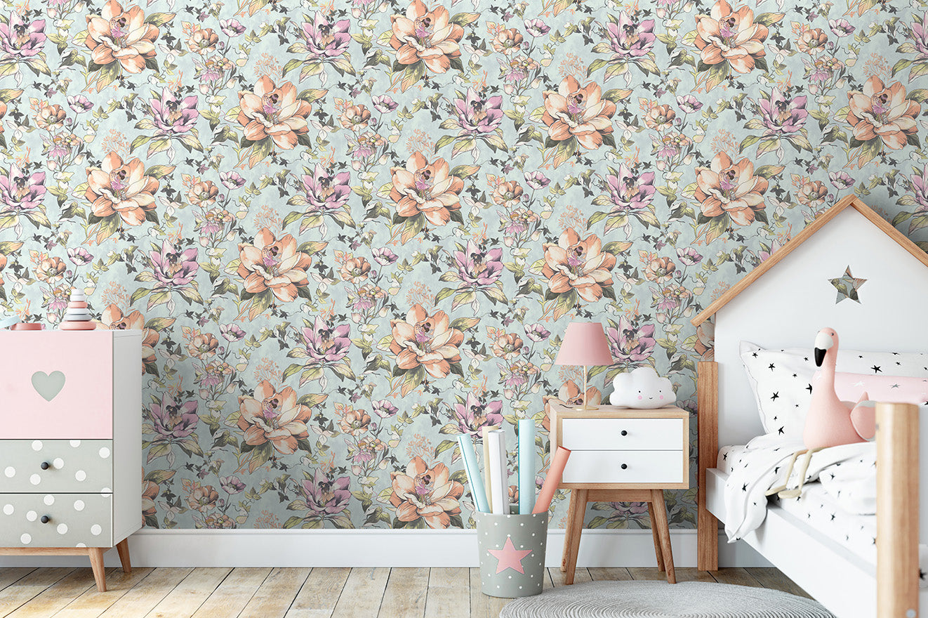 Floral Fairies Teal