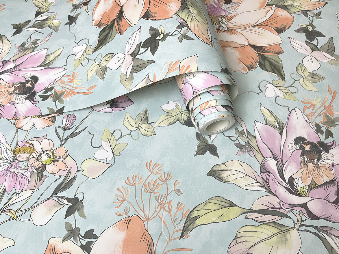 Floral Fairies Teal