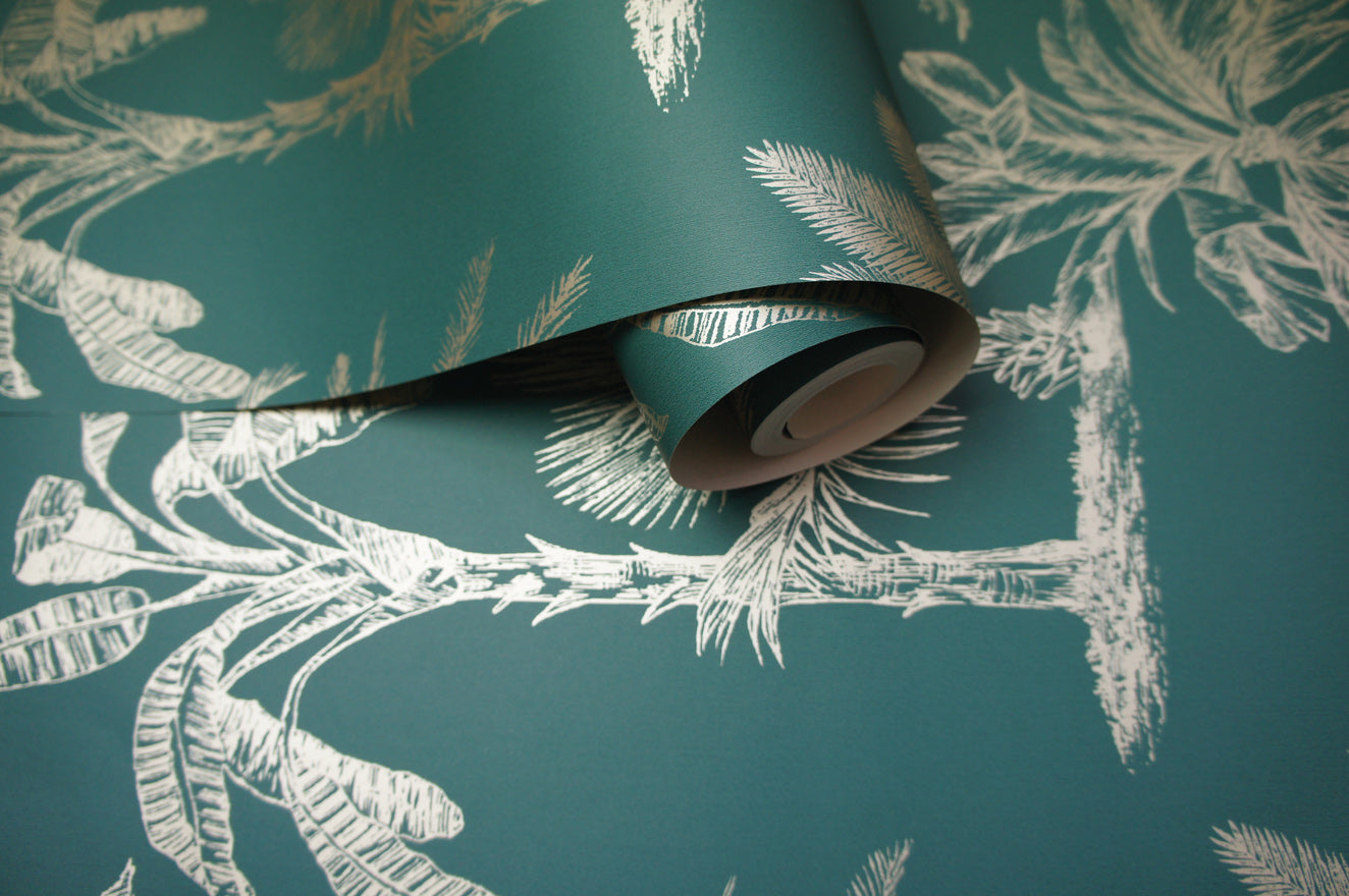 Glistening Tropical Tree Teal