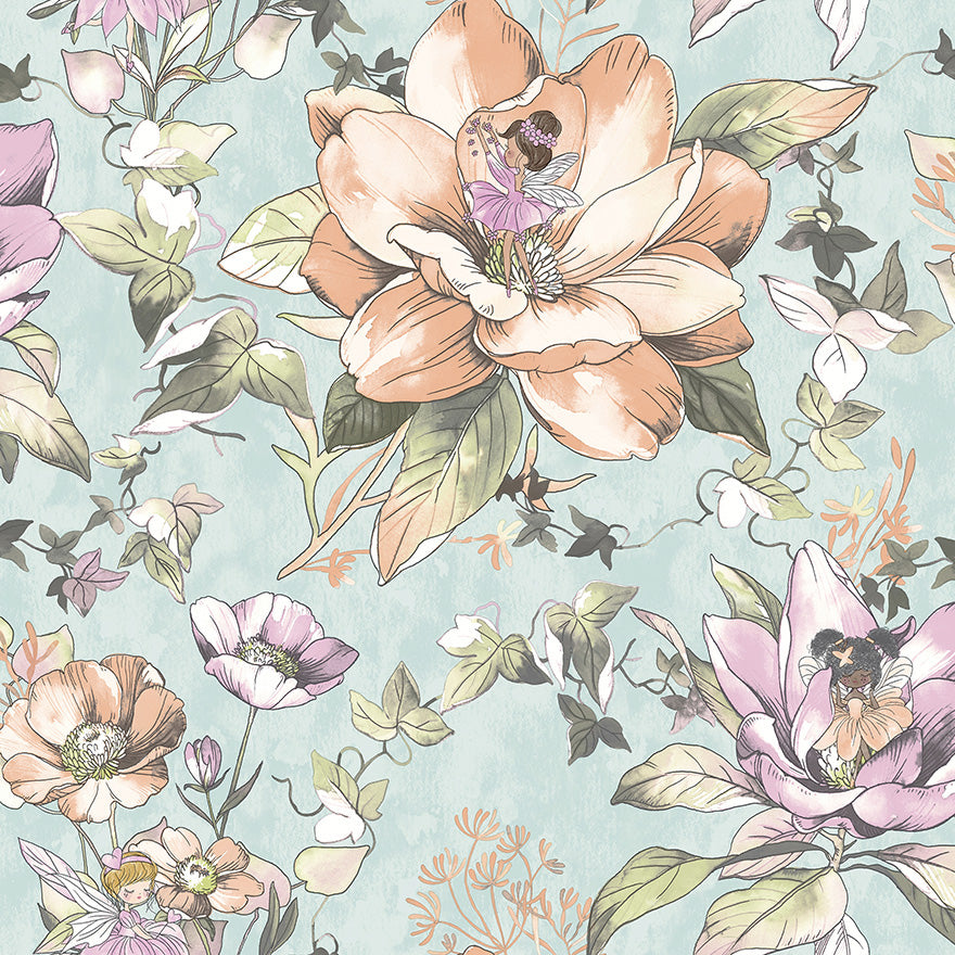 Floral Fairies Teal