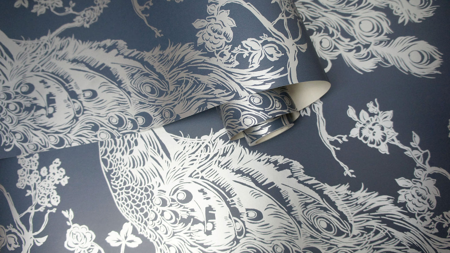 Glistening Peacock Navy