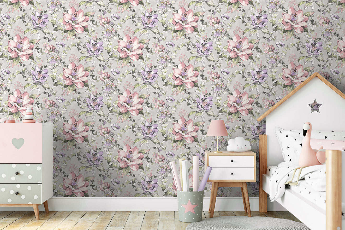 Floral Fairies Grey