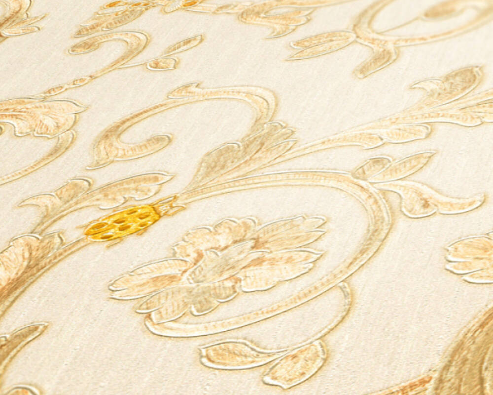 VERSACE HOME WALLPAPER «CREAM, GOLD, METALLIC, YELLOW» 343251