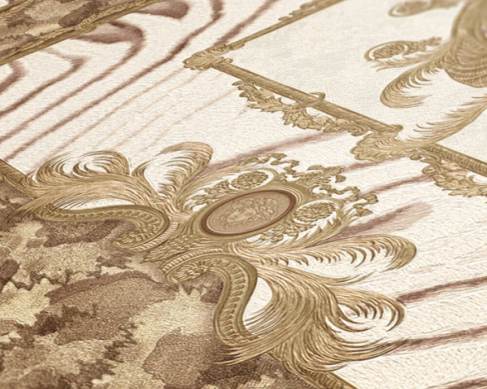 VERSACE HOME WALLPAPER «BEIGE, BRONZE, BROWN, METALLIC» 349041