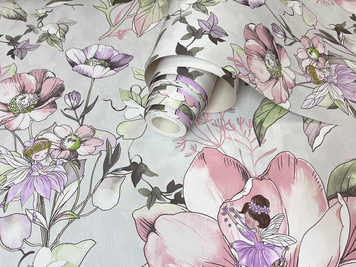 Floral Fairies Grey