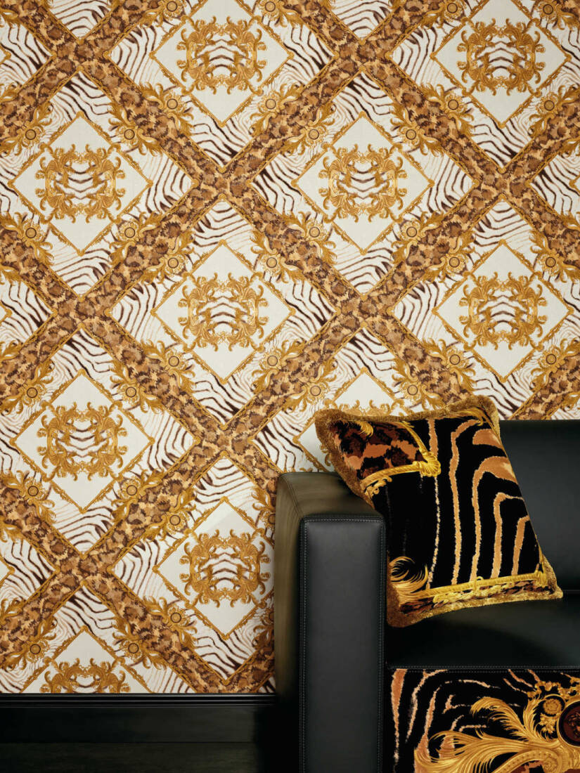 VERSACE HOME WALLPAPER «BROWN, CREAM, GOLD, METALLIC» 349043