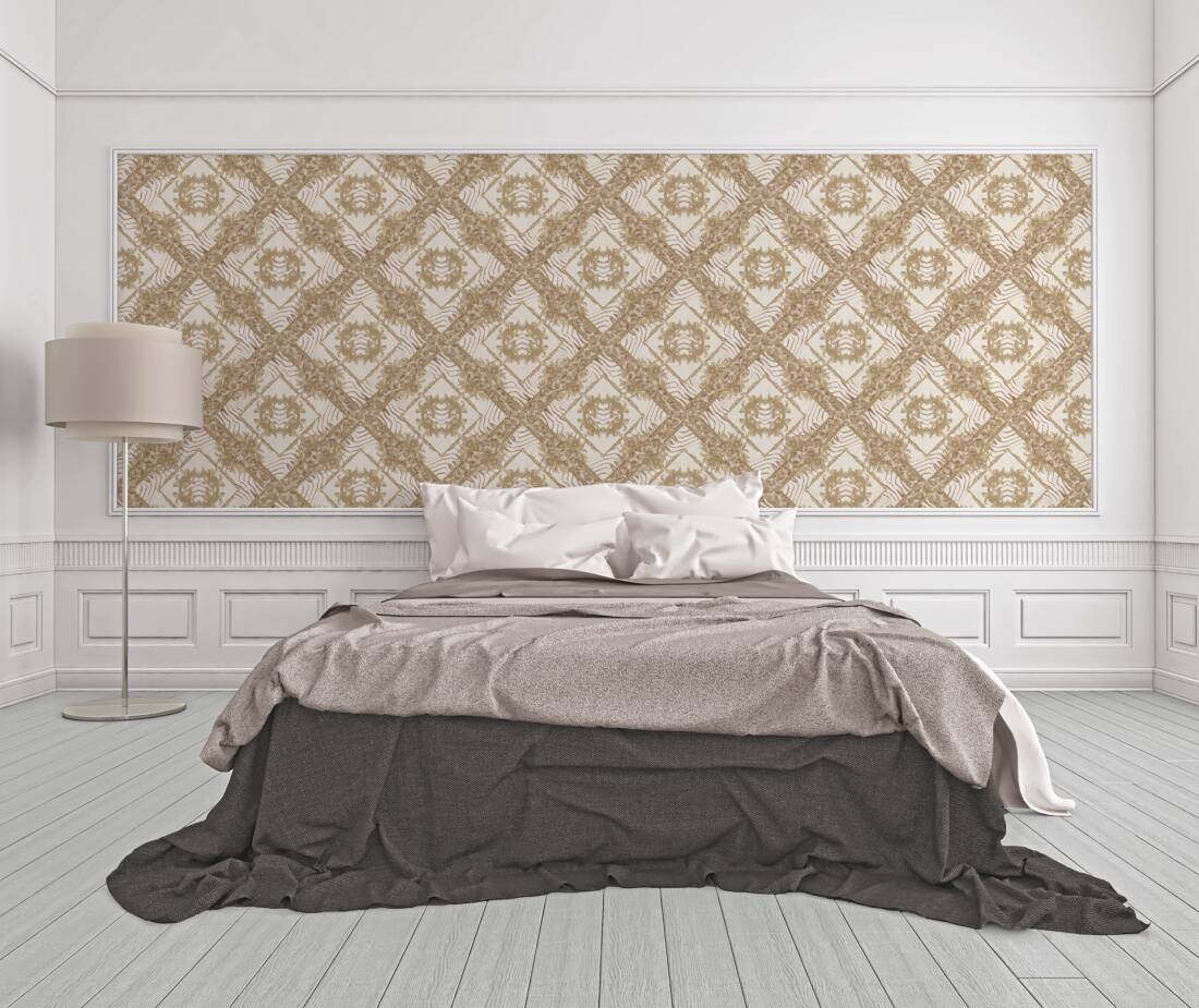 VERSACE HOME WALLPAPER «BEIGE, BRONZE, BROWN, METALLIC» 349041