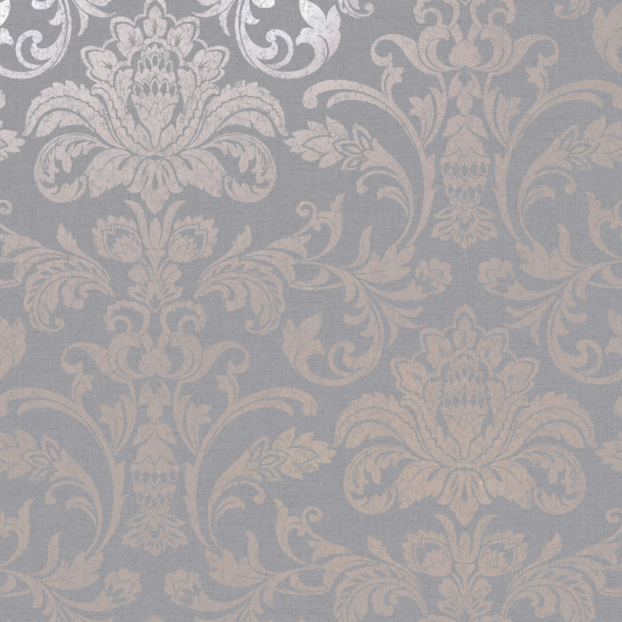 Glistening Damask Rosegold/Grey