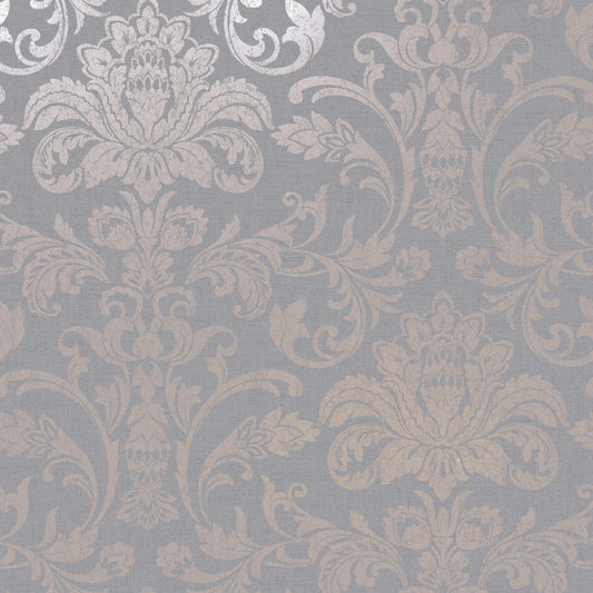 Glistening Damask Rosegold/Grey