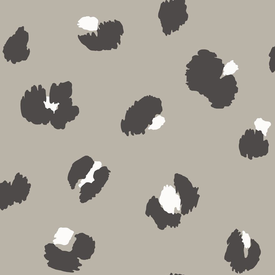 Large Leopard Spot Taupe