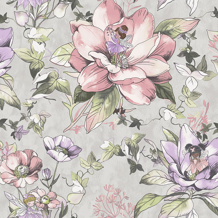 Floral Fairies Grey