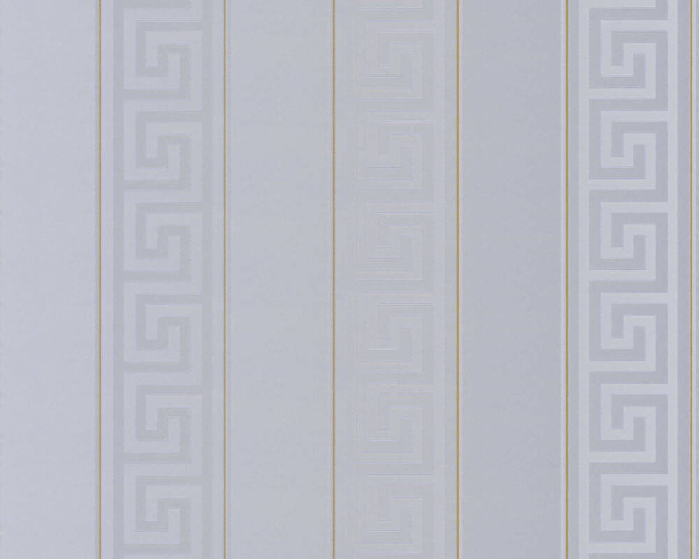 VERSACE HOME WALLPAPER «STRIPES, GOLD, METALLIC, SILVER» 935245