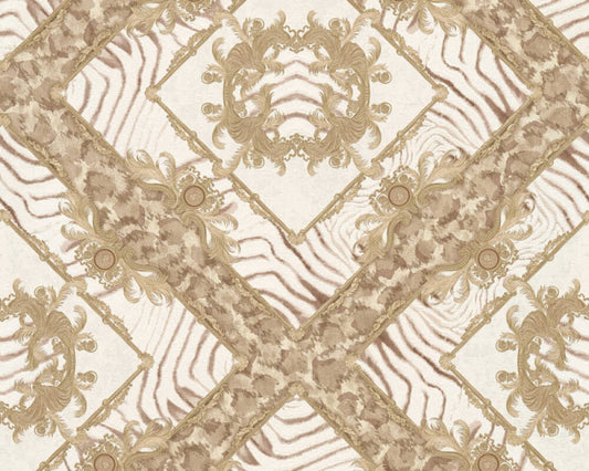 VERSACE HOME WALLPAPER «BEIGE, BRONZE, BROWN, METALLIC» 349041