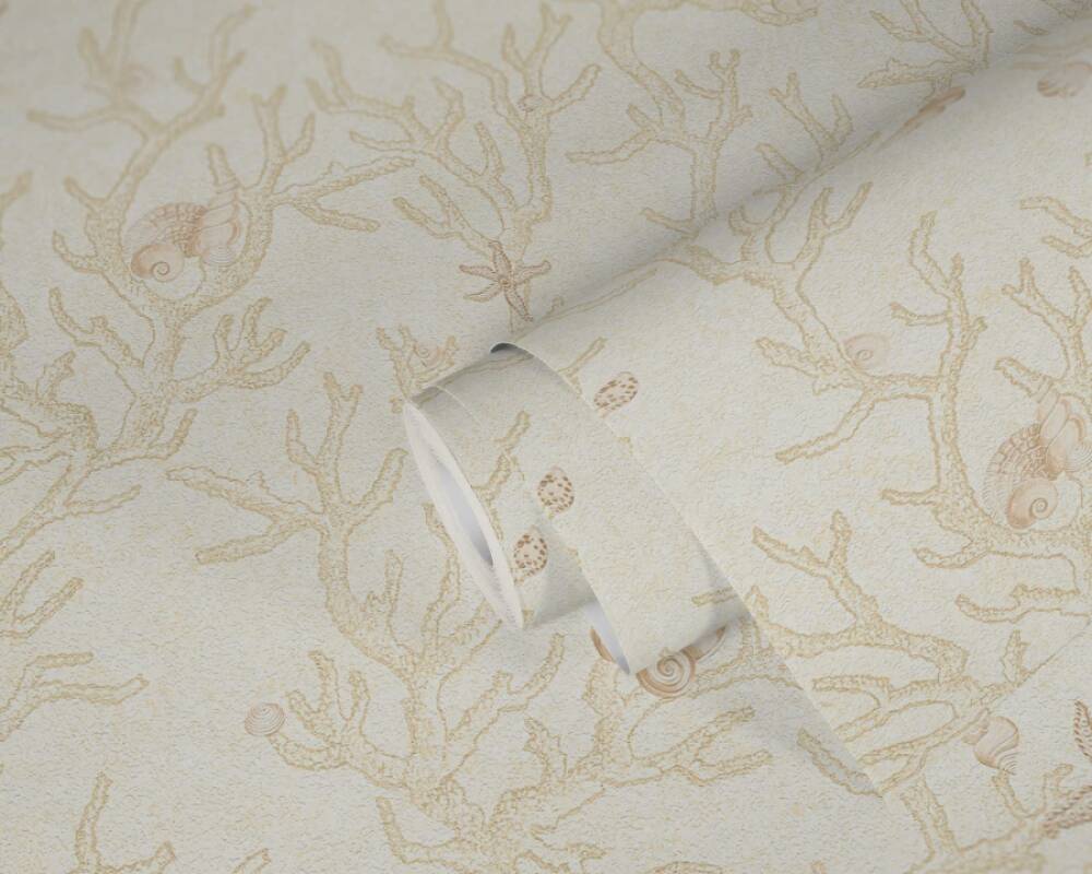 VERSACE HOME WALLPAPER «BEIGE, CREAM, METALLIC» 344961