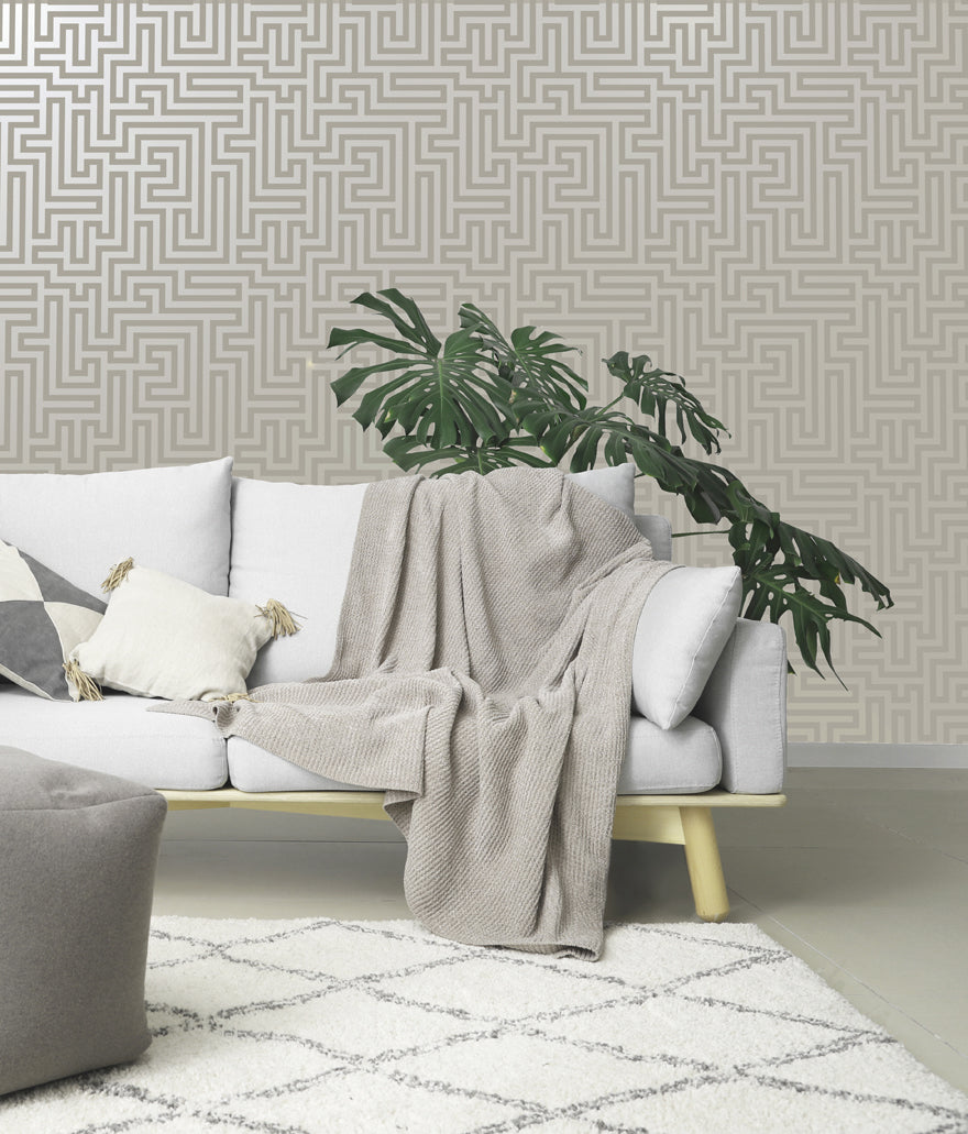 Glistening Maze Taupe