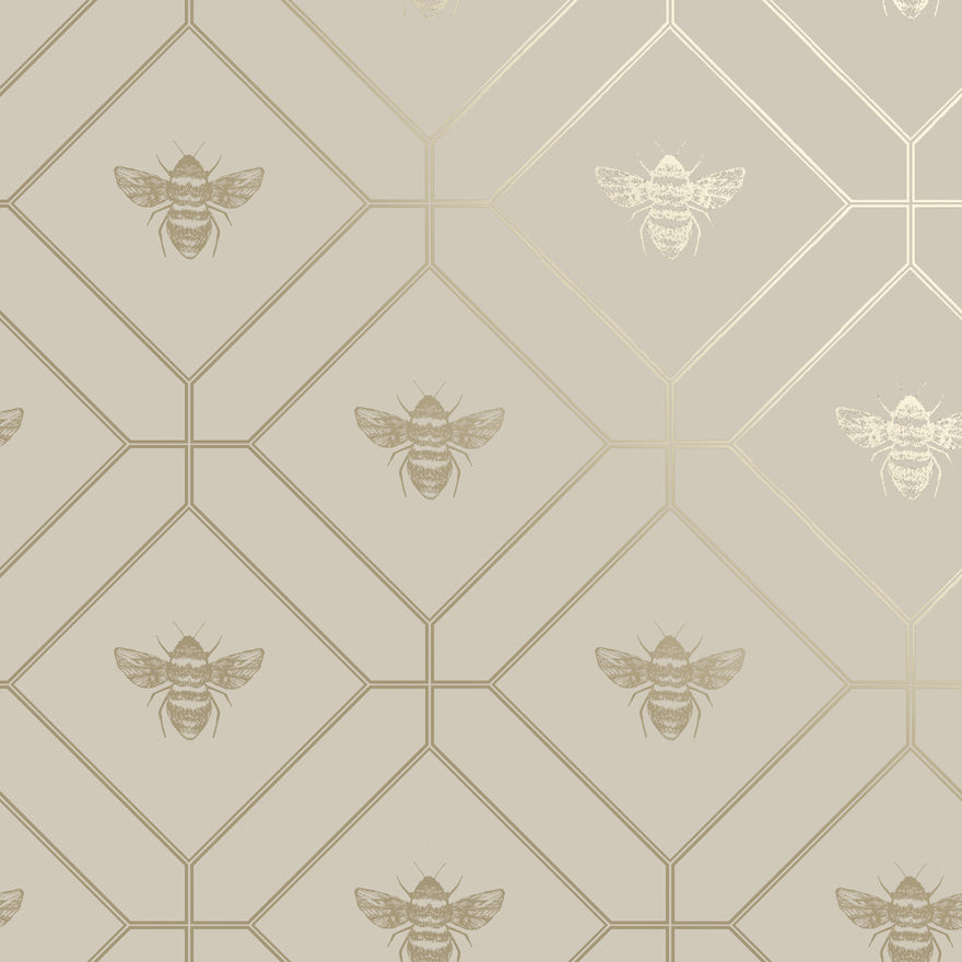 Honeycomb Bee Taupe