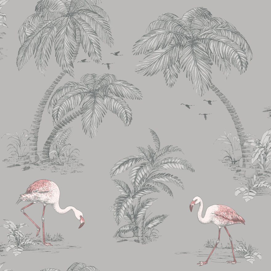 Flamingo Lake Grey/Coral