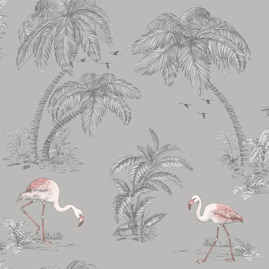 Flamingo Lake Grey/Coral