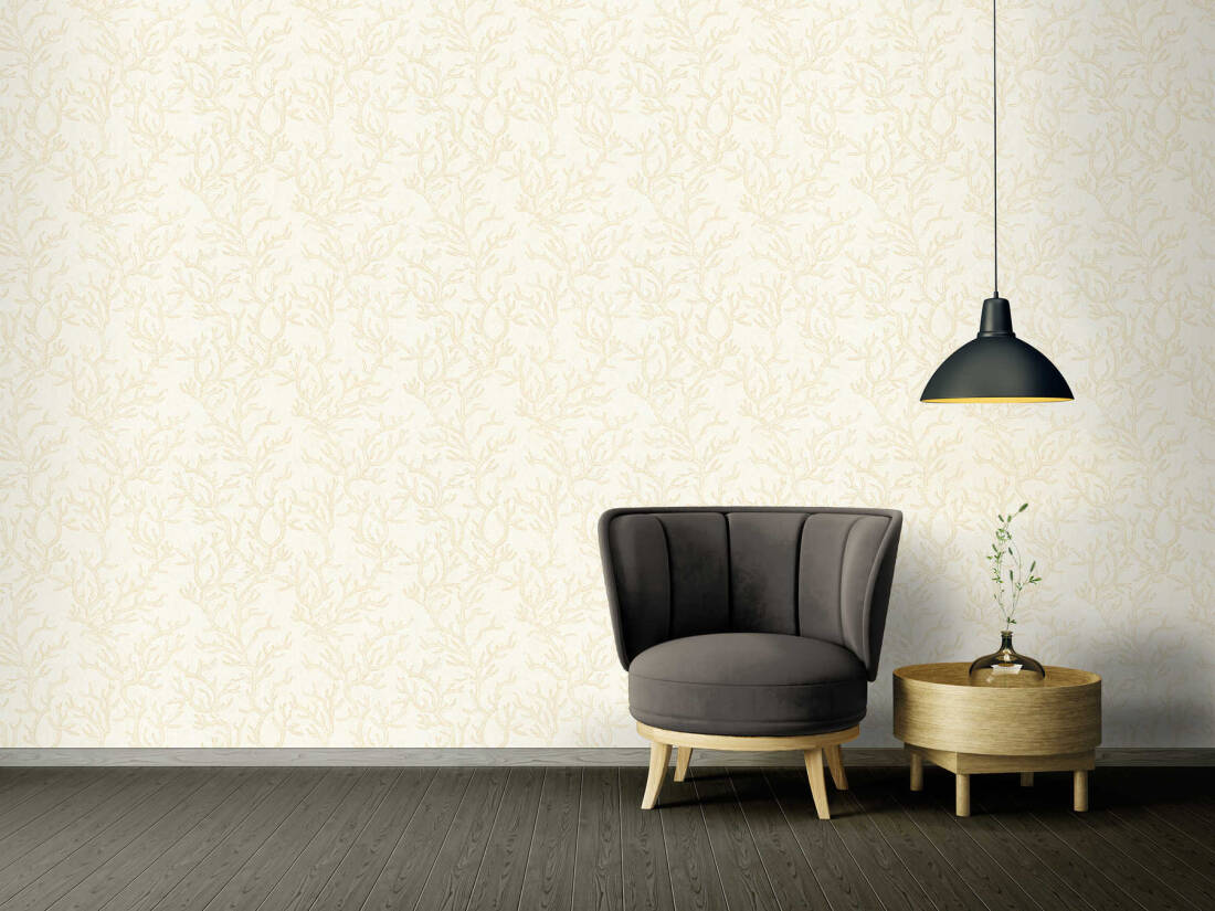 VERSACE HOME WALLPAPER «BEIGE, CREAM, METALLIC» 344971