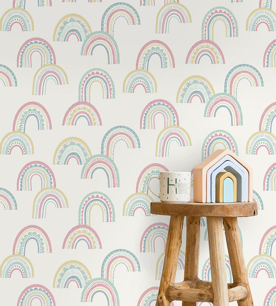 Boho Rainbow Pink/Duckegg