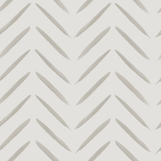 Chevron Brush Marks Taupe