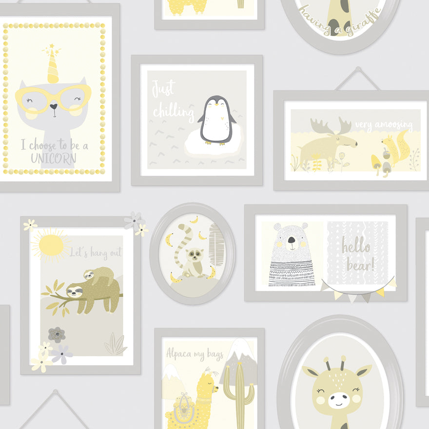 Animal Frames Yellow_Grey