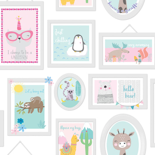 Animal Frames Teal_Pink