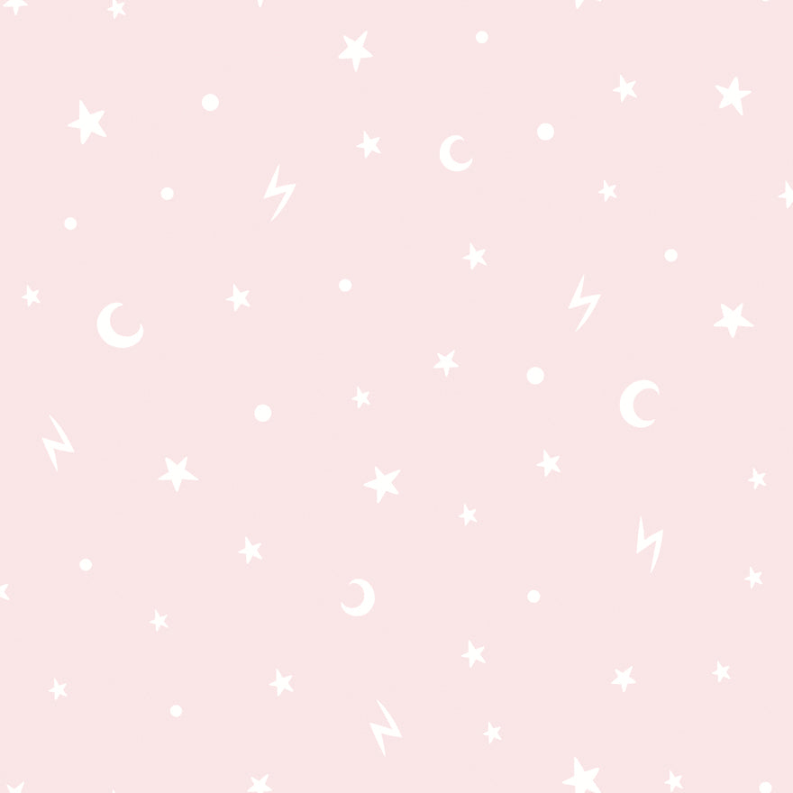 Stars and Moons Pink