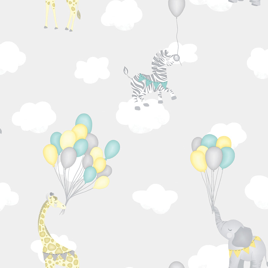 Animal Balloons Grey